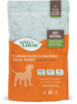 Nature&#39;s Logic Duck and Salmon Dry Dog Food