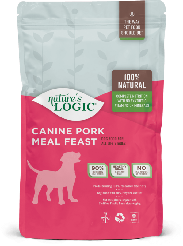 Nature&#39;s Logic Pork Meal Feast Dry Dog Food