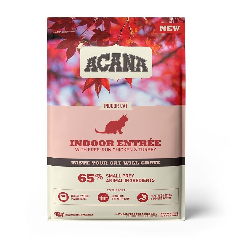 Acana Indoor Cat Dry Food, Type: Chick &amp; Turkey 4lb Bag