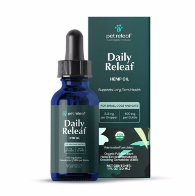 Pet Releaf CBD Daily Hemp Oil, 1oz Bottle