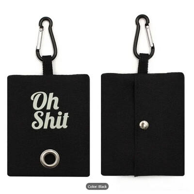 Oh Shit Poop Bag Holder, Assorted Colors with 10 Free Bags and Bag Carrier Clip