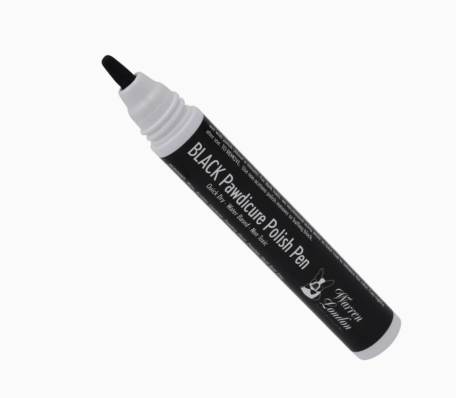 Pawdicure Quick Dry Nail Polish Pen, Color: Black