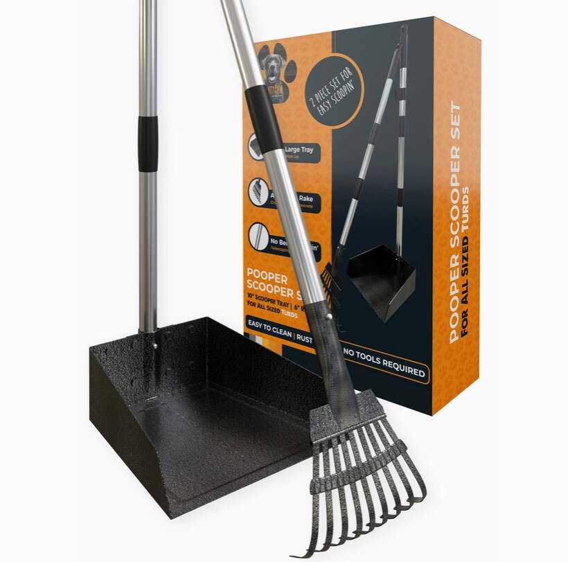 Pooper Scooper and Rake Set