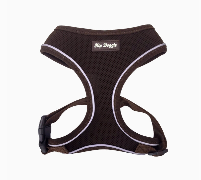 Hip Doggie Ultra Comfort Harness Vest, Brown, Size: Lrg