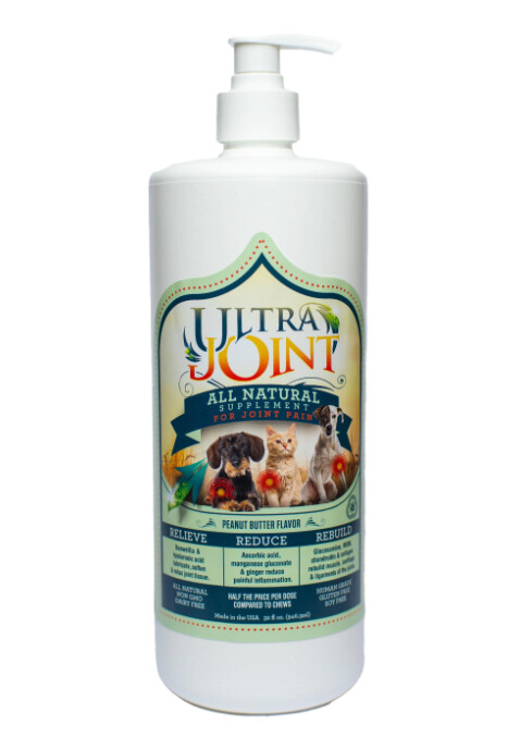 Ultra Joint For Pets All Natural Supplement For Joint Pain, Size: 8oz Bottle