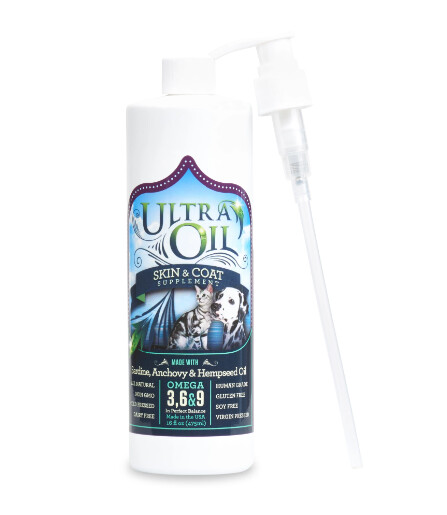 Ultra Oil Skin &amp; Coat For Pets All Natural Supplement, Size: 8oz