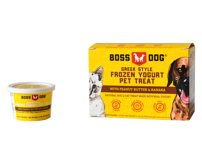 Boss Dog &amp; Cat Frozen Greek Yogurt 3.5oz Cup