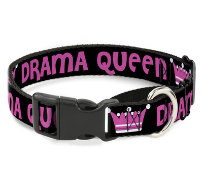 Buckle Down DRAMA QUEEN Martingale Dog Collar