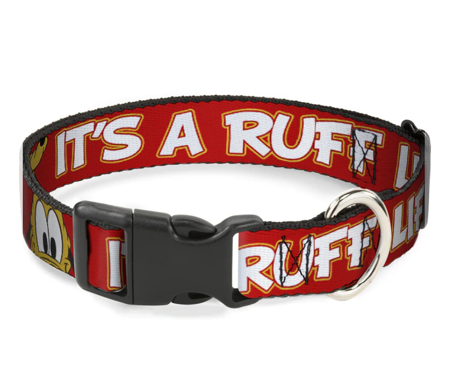 Buckle Down RUFF LIFE Pluto Dog Collar, Size: Small 1in (9.5&quot;-13&quot;)