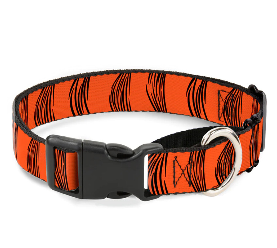 Buckle Down TIGGER STRIPES Martingale Dog Collar, Size: Small 1.5in (13-18&quot;)