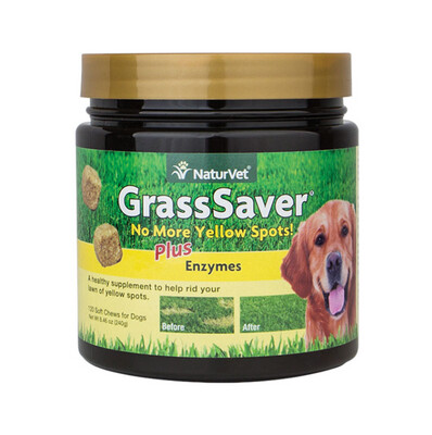 NaturVet Grass Saver Soft Chews 120ct Jar