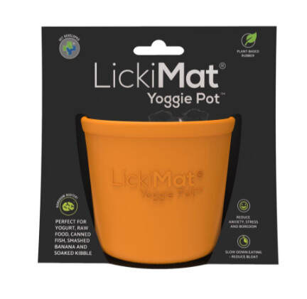 LickiMat Yoggie Pot XS - XL, Color: Orange