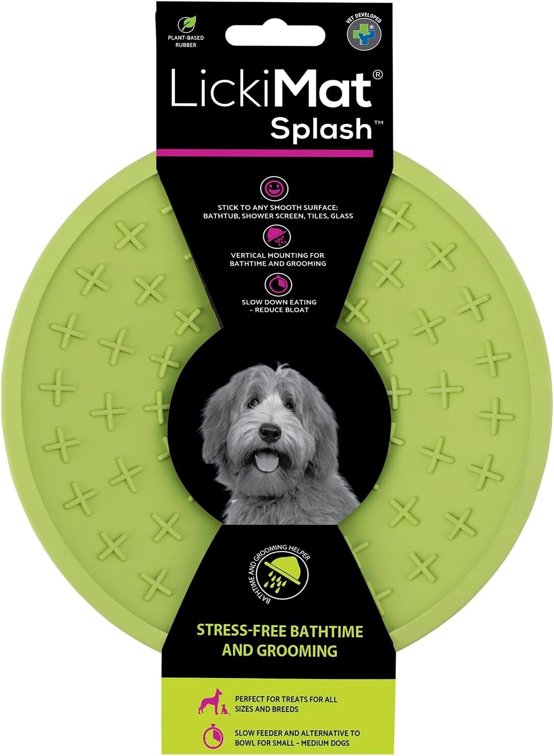 LickiMat Splash Bath Bowl, Color: Green