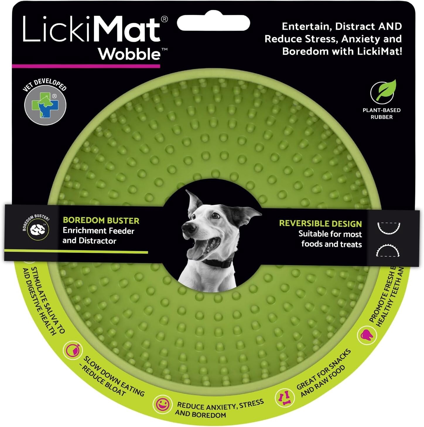 LickiMat Wobble Bowl, Color: Green