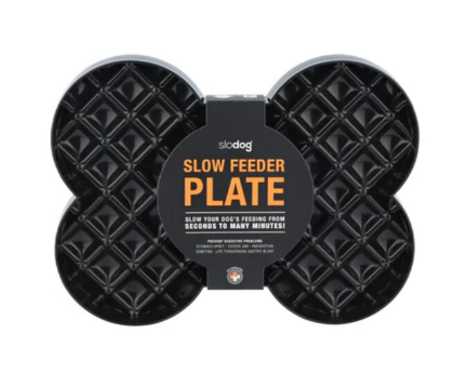 LickiMat Slodog Slow Feeder Plate, Size: Small, Color: Black