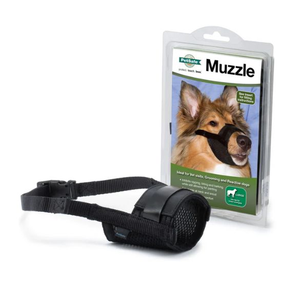 Petsafe Dog Muzzle, Black, Size: Small