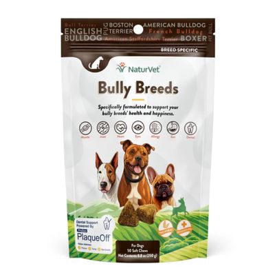 NaturVet Bully Breed Specific Health Support, 50 Soft Chews