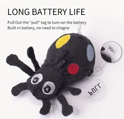 Bug Plush Cat Toy with Cricket Sound Maker