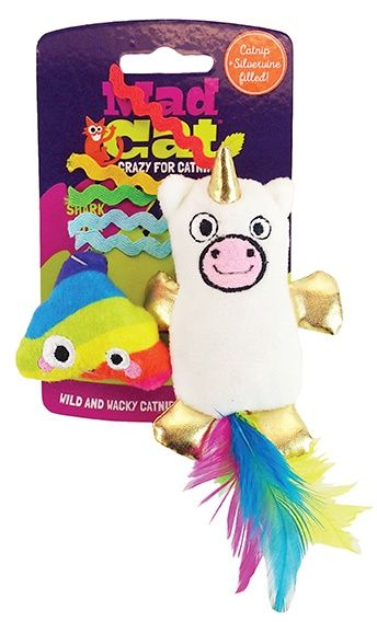Mad Cat Mewnicorn &amp; Rainbow Poop Catnip 2pak Toys
