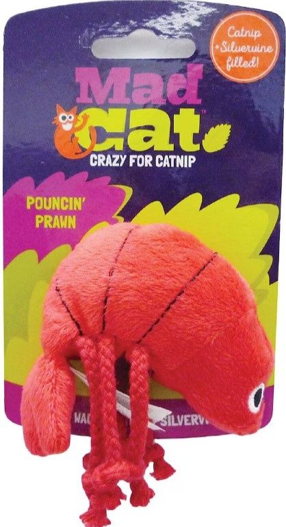 Mad Cat Pouncin Prawn Catnip Toy