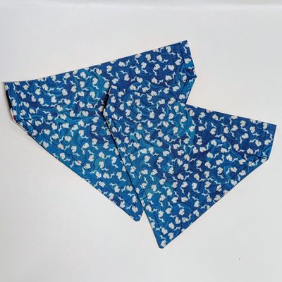 Collar Bandana, Mini Michigans, Blue
