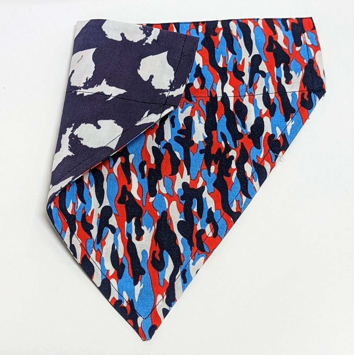 Collar Bandana, Michigan, Design: Blue Michigans, Size: XL