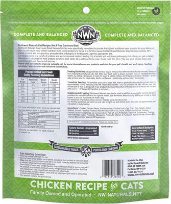 Northwest Naturals Cat Chicken Nibbles Freeze Dried Cat Food 11oz Bag