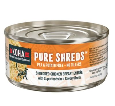 Koha Cat Pure Shreds Canned Food 2.8oz