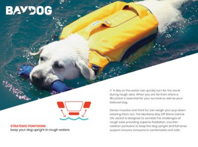 BayDog Monteray Bay Offshore Dog LifeJacket