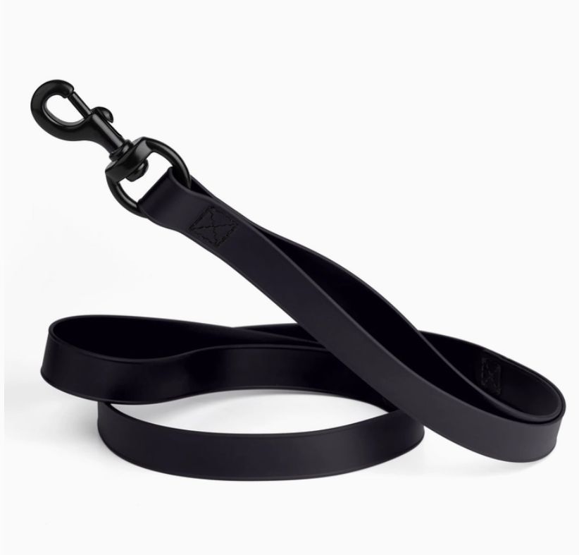 Biothane Waterproof Multi-Handle Leash, 4ft, Color: Black / W 3/4&quot; - L 4&#39; / 2 Handle