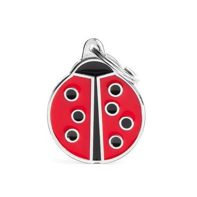 MyFamily Pet ID Tag Charm Collection, Design: Ladybug