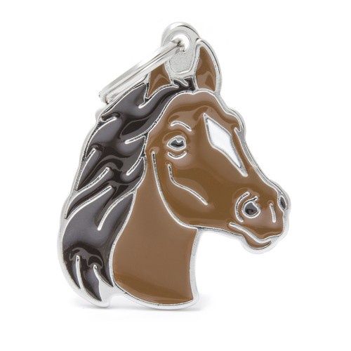 My Family Pet ID Tag Wild Collection, Animal: Brown Horse