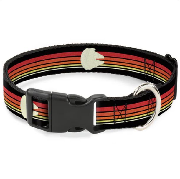 Buckle Down MILLENNIUM FALCON STRIPES, Star Wars, Collar, Size: Small 0.5in (7&quot; - 8.5&quot;)