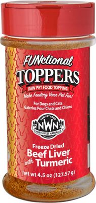 Northwest Naturals FUNctional Topper, Beef Liver &amp; Tumeric, 3.5oz