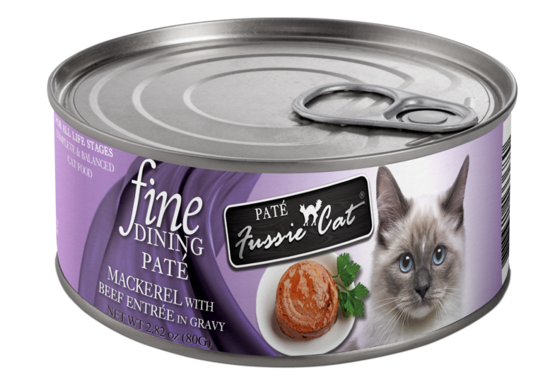 Fussie Cat Fine Dining Pate, Case of 24 (2.82oz Cans), Flavor Mix: Tune &amp; Shrimp