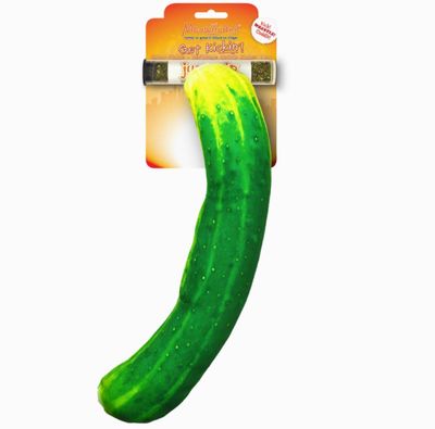 Meowijuana Get Kickin&#39; Refillable Spicy Pickle Kicker Catnip Cat Toy, Large