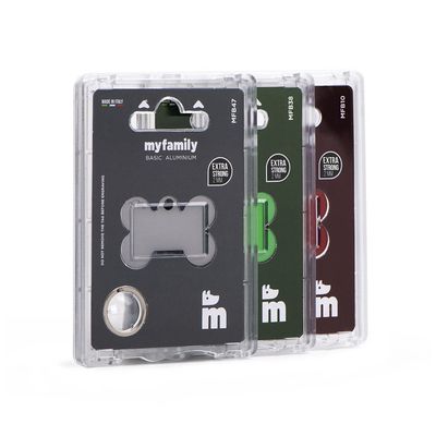 MyFamily Pet ID Tag Classic, Basic Aluminum