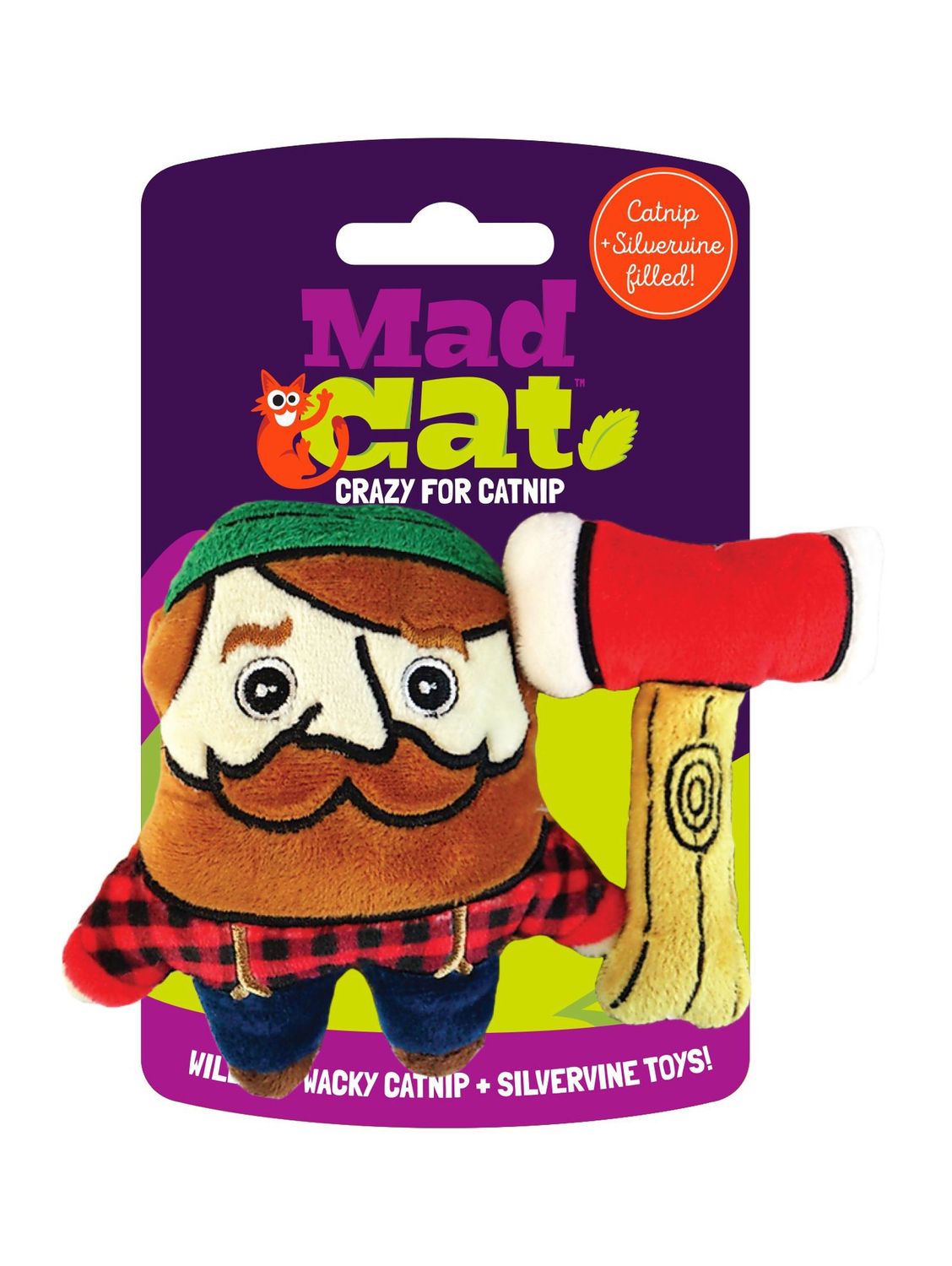 Mad Cat Lumpurrjack Catnip Toy 2pak