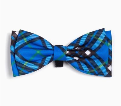 Bias Plaid Bow Tie, Blue