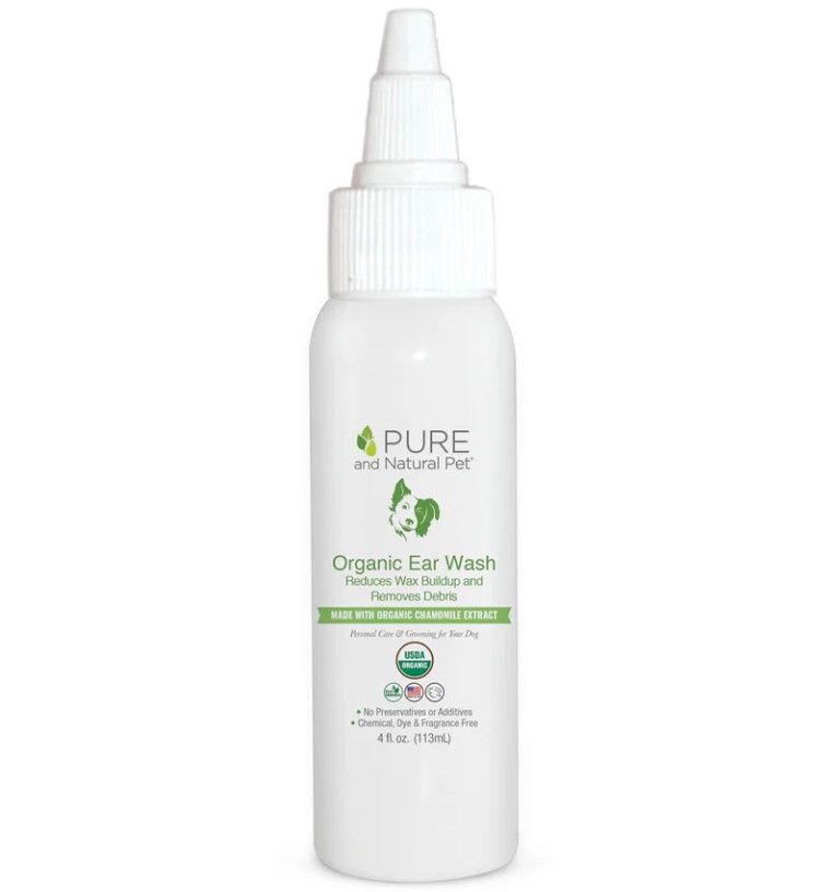 Pure &amp; Natural Organic Ear Wash, 4oz Bottle