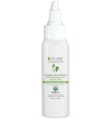 Pure &amp; Natural Organic Ear Wash, 4oz Bottle