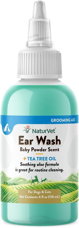 Pure &amp; Natural Ear Wash Plus Tea Tree Oil, 4oz Bottle