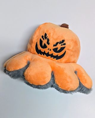 Reversible Halloween Pumpkin Spider Plush Dog Toy