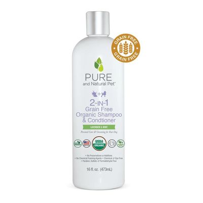Pure &amp; Natural 2-In-1 Grain-Free Organic Shampoo &amp; Conditioner, Lavender &amp; Mint, 16oz