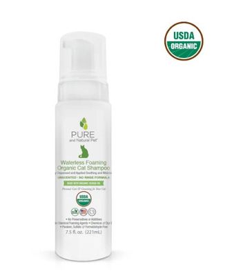 Pure &amp; Natural Waterless Foaming Cat Shampoo, 7.5oz