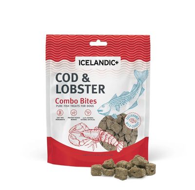 Icelandic+ Dog Cod &amp; Lobster Combo Bites, 3oz Bag