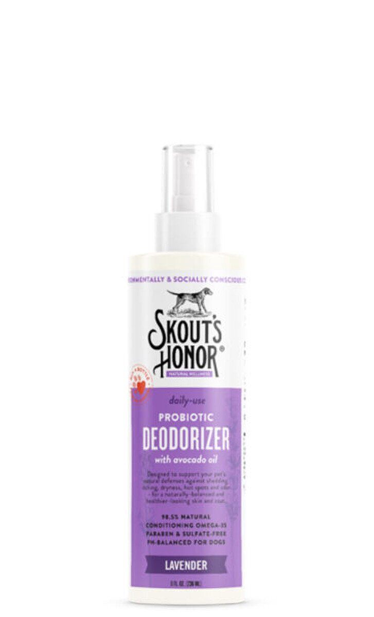 Skout&#39;s Honor Probiotic Deodorizer, Dog Cologne, Lavender, 8oz