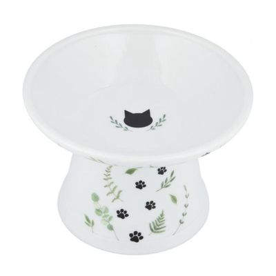 Necoichi Extra Wide Raised Cat Food Bowl