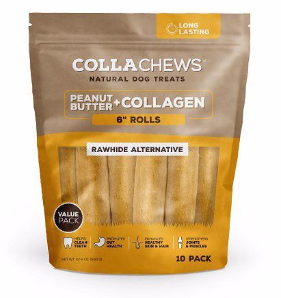 Collachews 5in Stick Peanut Butter Collagen Dog Treat