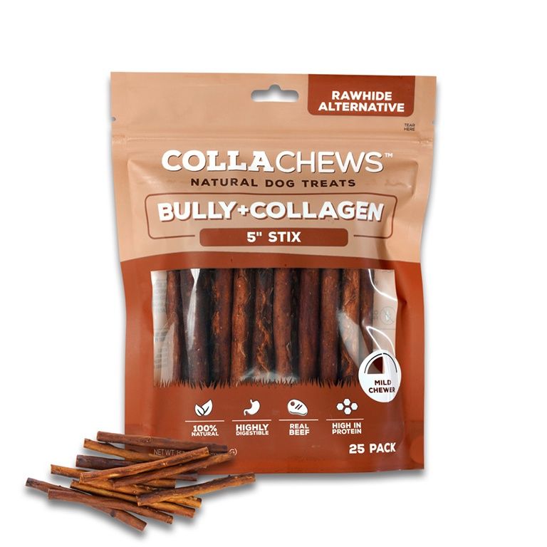 Collachews 5in Stick Bully Collagen Dog Treat